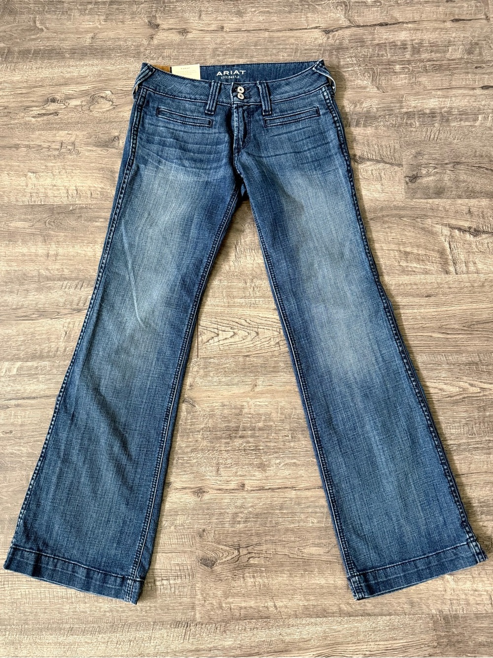 Ariat Bluebell Trouser Jeans 27 Dark Wash Western Rodeo Bootcut - Picture 2 of 12